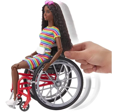 Barbie Silla De Ruedas Morena 1 019