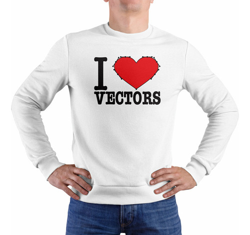 Polera I Love Vectors (d0454 Boleto.store)