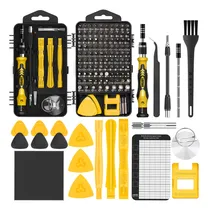 Comprar Juego De Desarmadores LOFIXO YL-WJ124-AMARILLO Piezas 124 Triwing Plano Cruz Pentalobe P2 P5 Para Macbook iPhone Celulares Kit Destornillador Estrella Compatible con Torx con Hueco