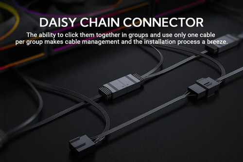 Kit X3 Coolers + Controlador Id-cooling Id-cooling Af-12 Pwm Negro