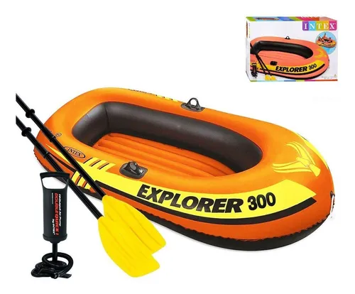 comprar Bote Inflable Intex Canotaje Explorer 300 + Remos + Inflador