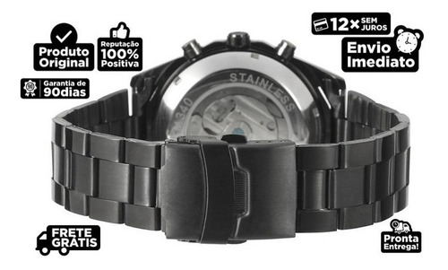 Relógio Masculino Mecânico Automático Luxo Original