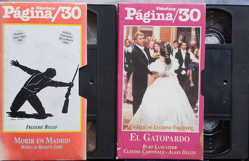 Peliculas Vhs El Gatopardo Y Al Filo De La Navaja Lote X 5 (Usado)