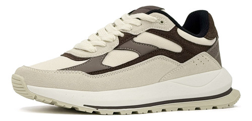 Zapatilla Hombre Moda Beige Fina Chocolate Lewis Kevingston