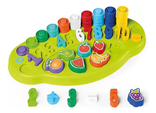 Brinquedo Infantil Conta Fácil Didático Matemática - Tateti Colorido