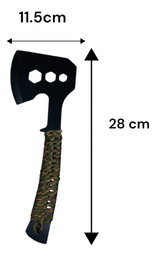 Hacha De Camping Jak'd Tactical Diseño Compacto Resistente