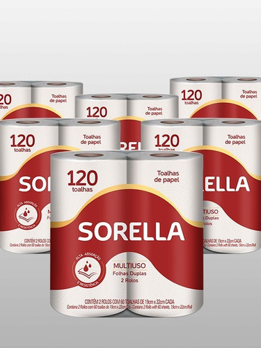 Funda De Toalla De Cocina Sorella X 12 Paquetes