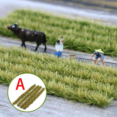 Realista 2 Pacote Diy Miniatura Arquitetura De Grama Modelo