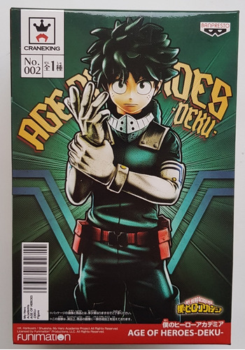 My Hero Academia Figura Izuku Midoriya Age Of Heroes Nueva!!