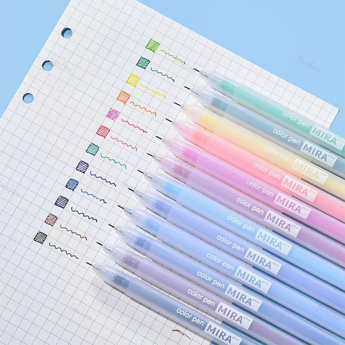 Pluma De Gel De 12 Colores Con Papeleria Plumas Kit Escolar