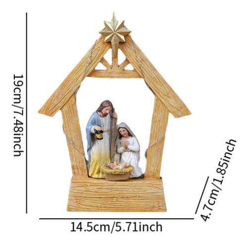 Estatua De Natividad De Navidad, Decoración Navideña,
