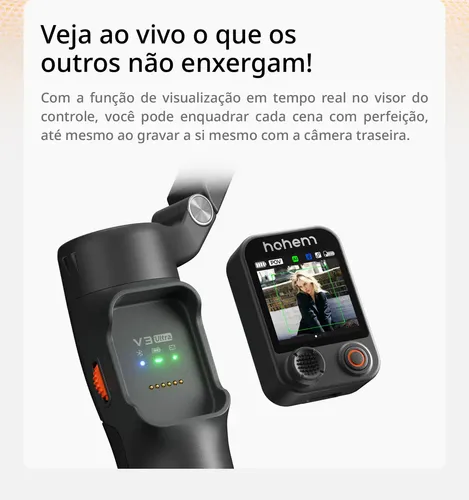 Estabilizador Gimbal Hohem iSteady V3 Ultra para Celular com
