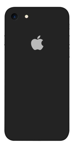 Pelicula Skin Adesivo iPhone 7 Preto Liso Fosco