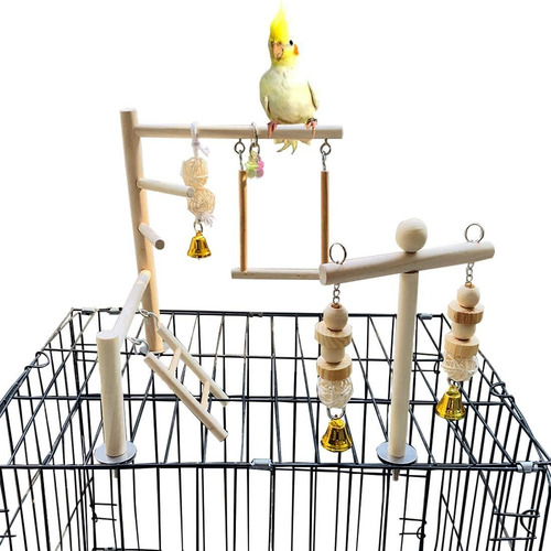 Soporte De Juego Perchas De Madera Accesorios Para Cacatua