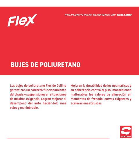 Imagen 4 de 6 de Bujes Elastomero Tensores Delanteros Fiat 128 S.e. Collino