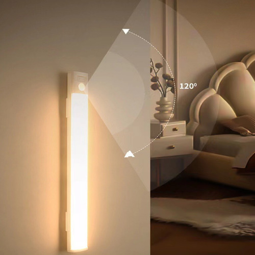 Lámpara Led Recargable Con Gabinete De Sensor De Presencia D