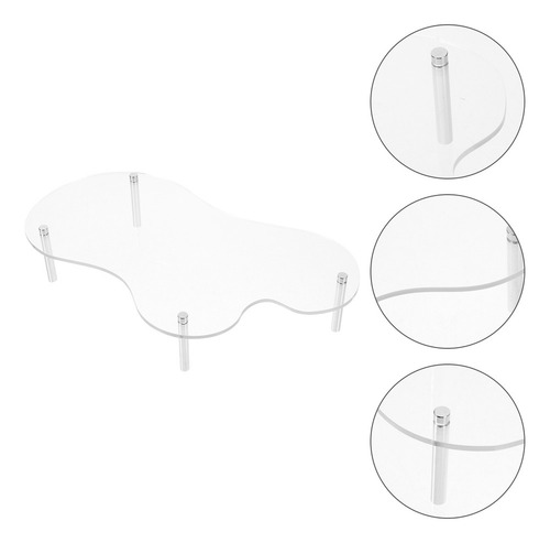Soporte Redondo Para Magdalenas De Acrílico Transparente Con