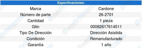 Cremallera Direccion Hidraulica Honda Element Ex 07 A 08 (Reacondicionado)
