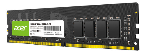 Memoria Ram Acer Ud100 16gb 2666mhz Cl19 Ddr4
