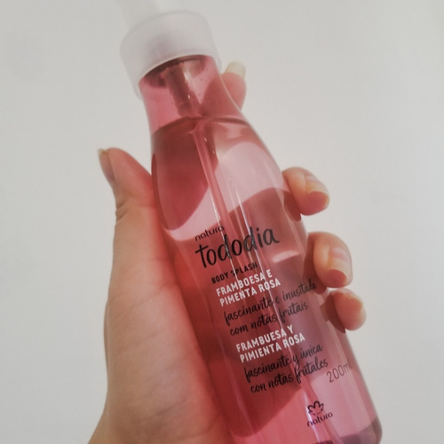 Body Splash Frambuesa Y Pimienta Rosa Tododia Natura 200ml