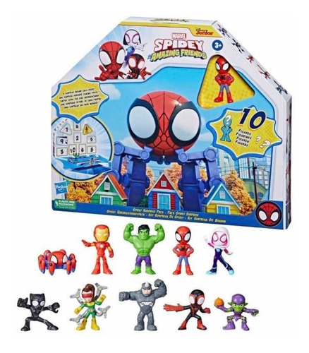 Muñeco Spidey Y Sus Amigos 10 Figuras Marvel Disney Junior