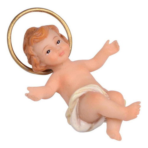 Niño Dios De Aureola 3.7cm Santini Christmas Caja X 12 Pz