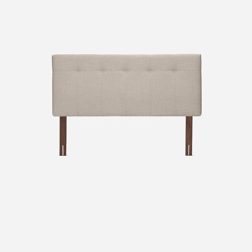 Cama Europea Neo Plus 2 Plazas + Respaldo New Bennet Natural