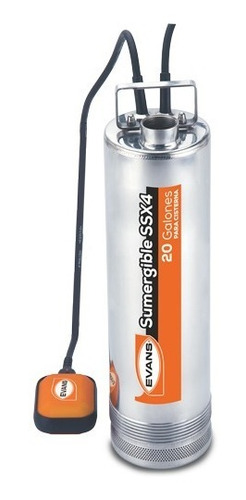 Bomba Sumergible Para Cisterna Evans 2hp Inoxidable 20gpm