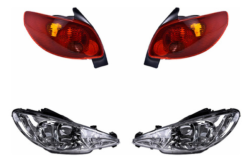 Paq Calaveras Y Faros 206 2003/2009 Depo