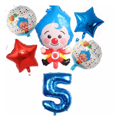 Globos Plim Plim Payaso Para Decorar Cumple