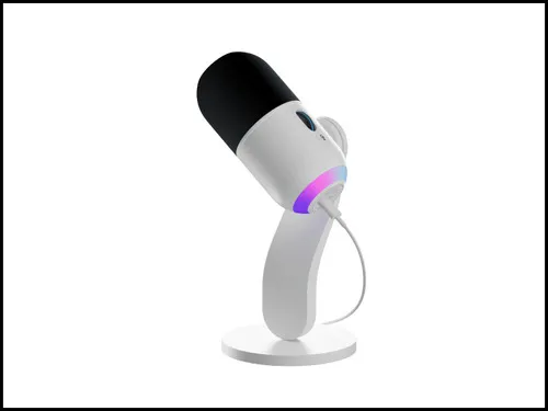 Microfone Condensador Gamer Logitech G Yeti Gx Rgb Branco Microfone Condensador Gamer Logitech G Yeti Gx Rgb Branco