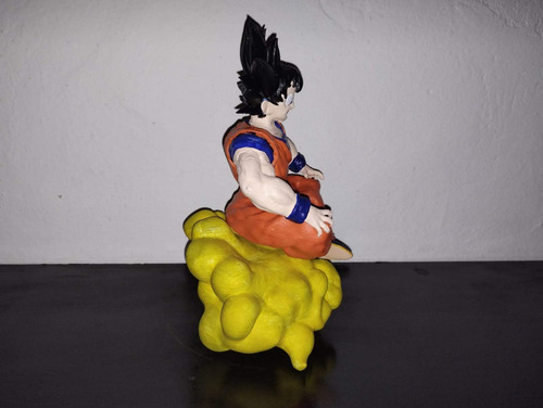 Adorno Para Torta Goku Sentado En Nube Impreso 3d
