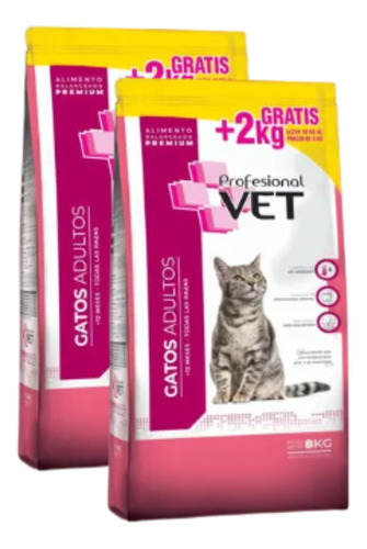 Profesional Vet Gato Adulto 2 X 10 Kg (20kg) - Happy Tails