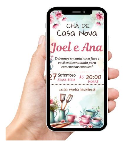 Convite Digital Chá De Casa Nova Variação 3