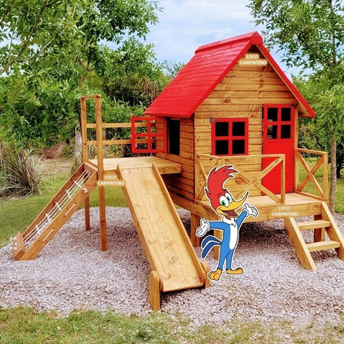 Imagen 1 de 7 de Casita De Madera Infantil Día Del Niño Navidad Reyes 2023