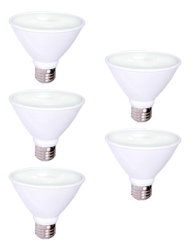 Pack De 5 Focos Led Para Casa Negocio Par30 10w Tecnolite Color De La Luz Blanco Cálido/blanco Frío