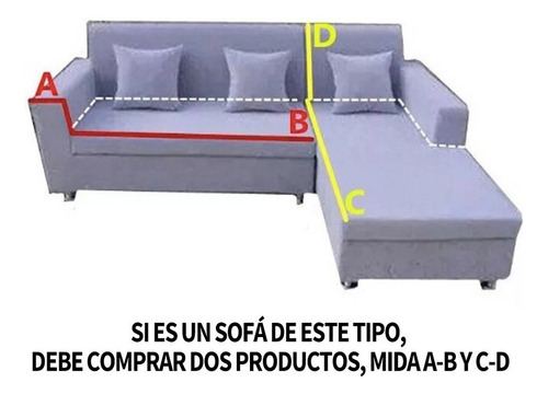 Protector Funda Elastica Para Sofa Cama Sillon Cover 2 Plaza