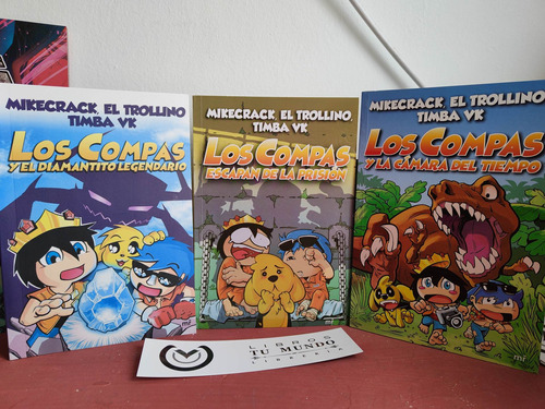 Los Compas - 3 Libros A Color Mikecrack, El Trollino, Timba