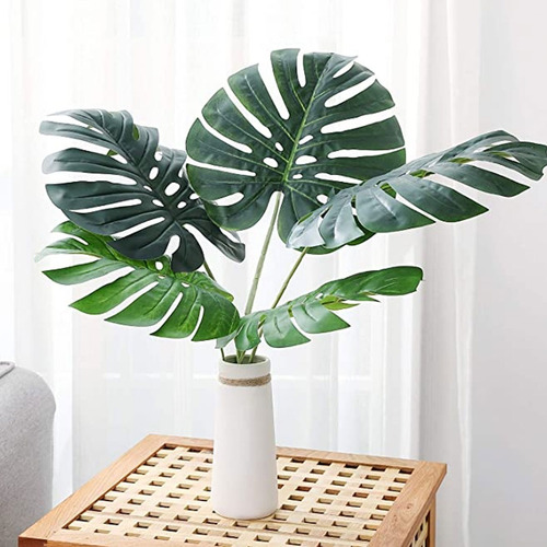 Planta Artificial Hoja Costilla De Adan Deco Interiores 61cm