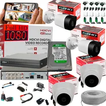 Comprar Dahua Camaras De Seguridad Dahua Kit 4 Camaras Dvr 8ch Con Disco Color Blanco