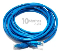 Comprar Cabo De Rede Cat6 10 Metros 10m Ethernet Lan Giga Rj45 Crimpado Boyu Cell