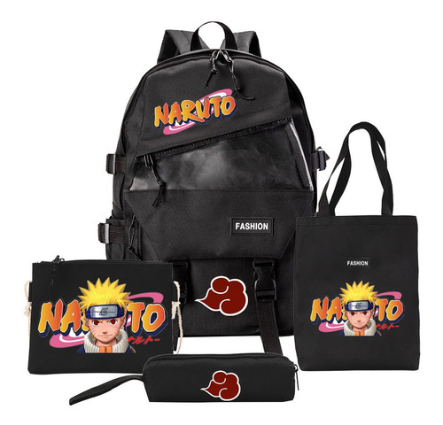 Morral De Anime Naruto Para Bolso De Hombro Escolar