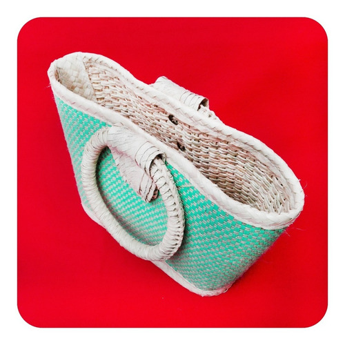 Imagen 4 de 4 de Bolsa Artesanal De Palma Natural Colores Envío Gratis Bls