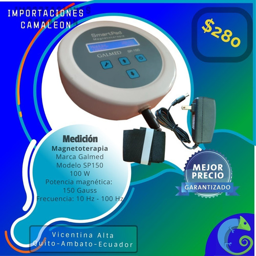 Imagen 2 de 7 de Magneto Digital Portátil - Magnetoterapia Fisioterapia 150 G