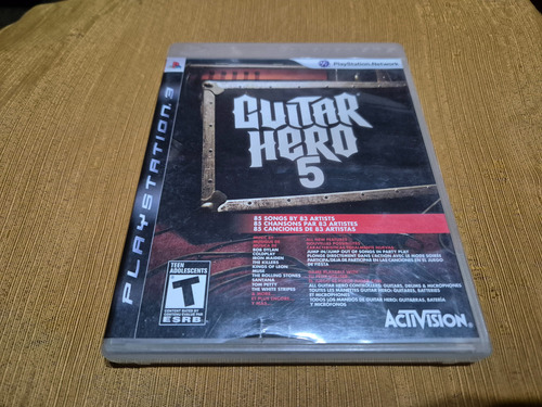 Juego De Ps3 Guitar Hero 5, Físico Y Usado (Usado)
