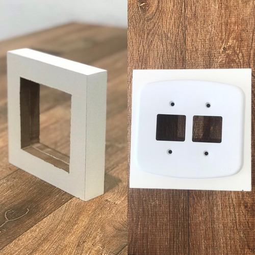 Imagem 7 de 9 de Kit 5 Mdf 4x2 + 1 4x4 De Tomada Para Revestimento 3d