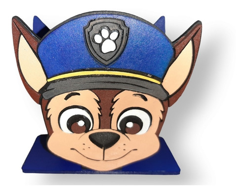 Servilletero Chase Pawpatrol Mdf Pintado A Mano Pack 6 Pzas