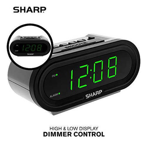 Alarma Digital Sharp Con Accuset - Reloj Inteligente Automát