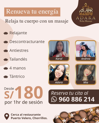 Masajes Relajantes - Adara Relax Massage