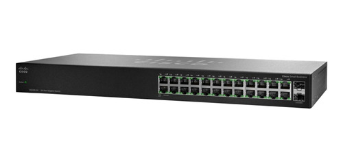 Imagen 1 de 4 de Switch Rackeable Cisco Sg110 24 Puertos Gigabit 10/100/1000